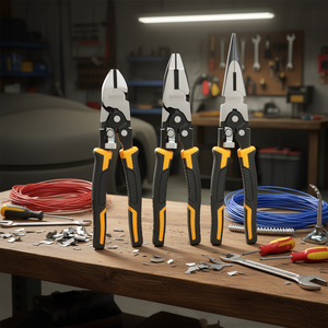 Juego de alicates DeWalt de 3 piezas, cortadores de acero con mangos ergonómicos para trabajos precisos con alambres y metales - Product Image 3