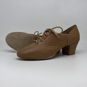 Zapatos de Baile Bachata para Mujer con Parte Superior e Interior de Cuero Genuino - Product Image 1