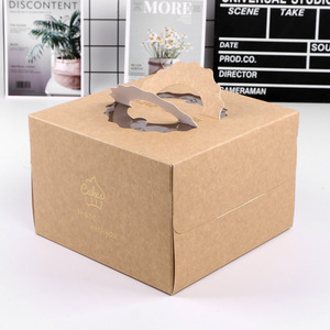 Boîte à gâteau d'<span class=keywords><strong>anniversaire</strong></span> pliable personnalisée Boîtes d'emballage en papier avec poignée pour gâteaux - Product Image 2