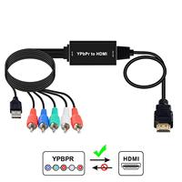 2m RCA RGB YPbPr vers HDMI convertisseur composant câble adaptateur prend en charge 1080P 60Hz vidéo Audio pour ordinateur portable Xbox One PS4 HDTV