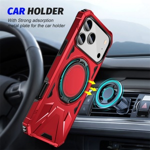 เคสโทรศัพท์แบบวงแหวนแม่เหล็ก 360 องศา สำหรับ iPhone 17 Pro Max, iPhone 17 Air, 16, 15 Pro Max, 14, 13, 12, 11  แบบกันกระแทกอย่างดี - Product Image 5