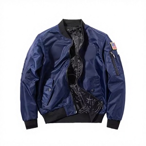 Chaqueta Varsity Reversible de Seda Vintage para Hombre, Estilo Coreano, Casual, Juvenil, Talla Grande, Resistente al Viento, Nueva Colección de Otoño - Product Image 3
