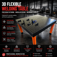 Plateforme de soudage 3D modulaire portable, assemblage facile, table de soudage flexible pour garage et atelier de maintenance