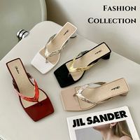 Sandales à talons compensés en gelée pour femmes avec nœud, nouvelles pantoufles plates d'hiver et d'été, magnifiques pour le printemps et l'automne