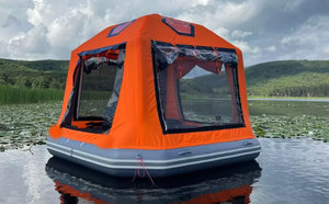 Ngoài trời cắm trại không khí Lều <span class=keywords><strong>Inflatable</strong></span> thuyền nước nổi Dock đảo với Lều - Product Image 6