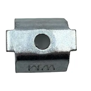 Specialized production M8 block Coupling rectangular Mechanical Equipment Parts Machining Nuts Profiled stretch nut