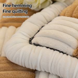 Grand tapis de protection pour animaux de compagnie à carreaux de couleur crème fait à la main housse de canapé Tatami tapis housse carrée pour coussin de canapé-lit - Product Image 3