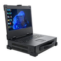 Ordinateur portable robuste en aluminium IP65, Intel I7-12700T, RX550, double extension PCI PCIe, écran 15,6 pouces, Windows 10/Linux pour la commande mobile