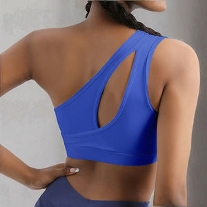 Soutien-gorge de sport respirant pour femme, style asymétrique sexy à une épaule, idéal pour le yoga et la gym - Product Image 3