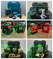 4D 16 lignes 360 °   Niveau laser vert autonivelant, outil d'alignement laser à lignes croisées horizontales et verticales