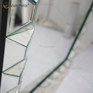 Modern <strong>Rectangular</strong> Multi-Facet Glass <strong>Wall</strong> <strong>Mirror</strong> WXM-1010 for Wedding Decor - Product Image 4