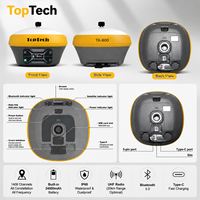 Récepteur GPS GNSS RTK Toptech TK800 UHF robuste avec capteur IMU inclinable, 24000mAh, 4G, IP68, station de cartographie de chantier