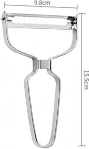 Manual Y Shaped Stainless Steel Vegetable Peeler for Fruits and Vegetables Potato Carrot Cucumber-Durable & Easy to Clean - Product Image 3