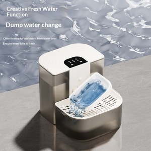 Fontaine <span class=keywords><strong>à</strong></span> eau intelligente sans fil pour animaux de compagnie, circulation automatique, eau propre et eau <span class=keywords><strong>sale</strong></span> séparées, distributeur d'eau pour chat avec télécommande - Product Image 2