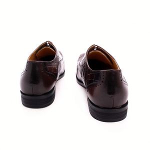 Mocassins Homme en Cuir Véritable 2026 – Style Rétro Britannique Coloré pour Mariage et Cérémonie – Chaussures Habillées d'Automne à Enfiler - Product Image 4