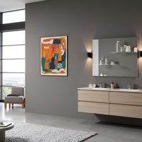 Peinture à l'huile abstraite faite à la main sur toile, personnalisée en gros, pour salon, hôtel, art mural, nature morte, imperméable et écologique
