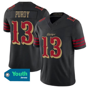San Francisco Juvenil de Alta Calidad # 13 Purdy # 23 McCaffrey # 54 <span class=keywords><strong>Warner</strong></span> # 85 Camisetas de Fútbol Americano Cosidas con Logotipo - Product Image 5