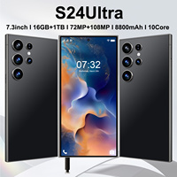 Nuevo Modelo S24Ultra Desbloqueado Directo de Fábrica, Pantalla de 7.3 Pulgadas, 8800mAh, 72MP + 108MP, 5G Global, Modelo de Venta Caliente 2025