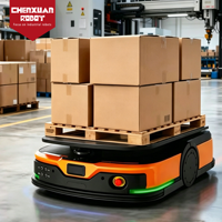 Robot AMR de levage efficace, robot mobile autonome à navigation par fusion pour la manutention de palettes en entrepôt