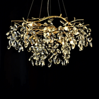 Usine de lustres sur mesure, luminaires de luxe modernes en cristal pour la maison
