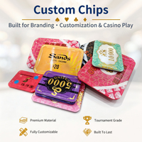 Nouvel Arrivage : Ensemble de Jetons de Poker Personnalisés avec Impression de Logo pour Casino, Cadeaux, Jeux de Hasard et de Société en Intérieur