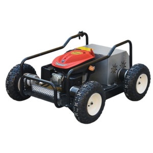 Tondeuse à gazon télécommandée avec désherbeur à quatre roues, moteur essence 4 temps, support OEM, personnalisable pour usage industriel - Product Image 3
