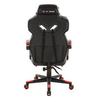 Chaise de jeu ergonomique de luxe moderne, réglable en hauteur, noire, rouge, personnalisée et professionnelle