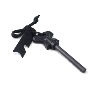 Multi Impermeabile flintstone emergenza magnesio firestarter selce manico in legno avviamento di fuoco log cubi bastone tool kit di sopravvivenza - Product Image 1