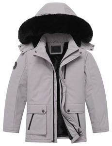Veste parka à capuche amovible de nouvelle conception, parka longue chaude d'hiver personnalisée pour garçons - Product Image 6