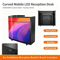 Écran LED d'intérieur pour hall d'accueil, réception, mur de fond, taille personnalisée, écran avec logo d'entreprise, haute définition, CE RoHS