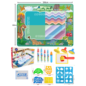 Set di Giocattoli Educativi per Bambini per Disegnare, <span class=keywords><strong>Mondo</strong></span> dei Dinosauri, Tappetino Magico per Dipingere con Acqua - Product Image 2