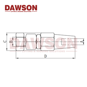 Conector de Cable Metálico de Alta Resistencia de Acero Inoxidable 304 316 DAWSON Sin Soldadura - Product Image 2