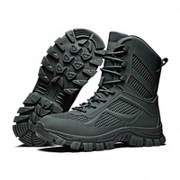 Bottes tactiques vert olive haut de gamme, semelle en caoutchouc résistante à l'usure, pour le travail en extérieur et l'escalade