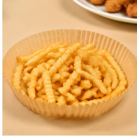Papier sulfurisé jetable en silicone antiadhésif pour friteuse à air, résistant à la graisse et à la chaleur, compatible four, qualité alimentaire YuanTong pour la cuisson