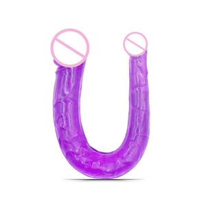 Sıcak satış fabrika silikon uzun su geçirmez gerçekçi esnek Penis stimülasyon çift oyuncaklar kadınlar büyük çift uçlu yapay Penis - Product Image 5