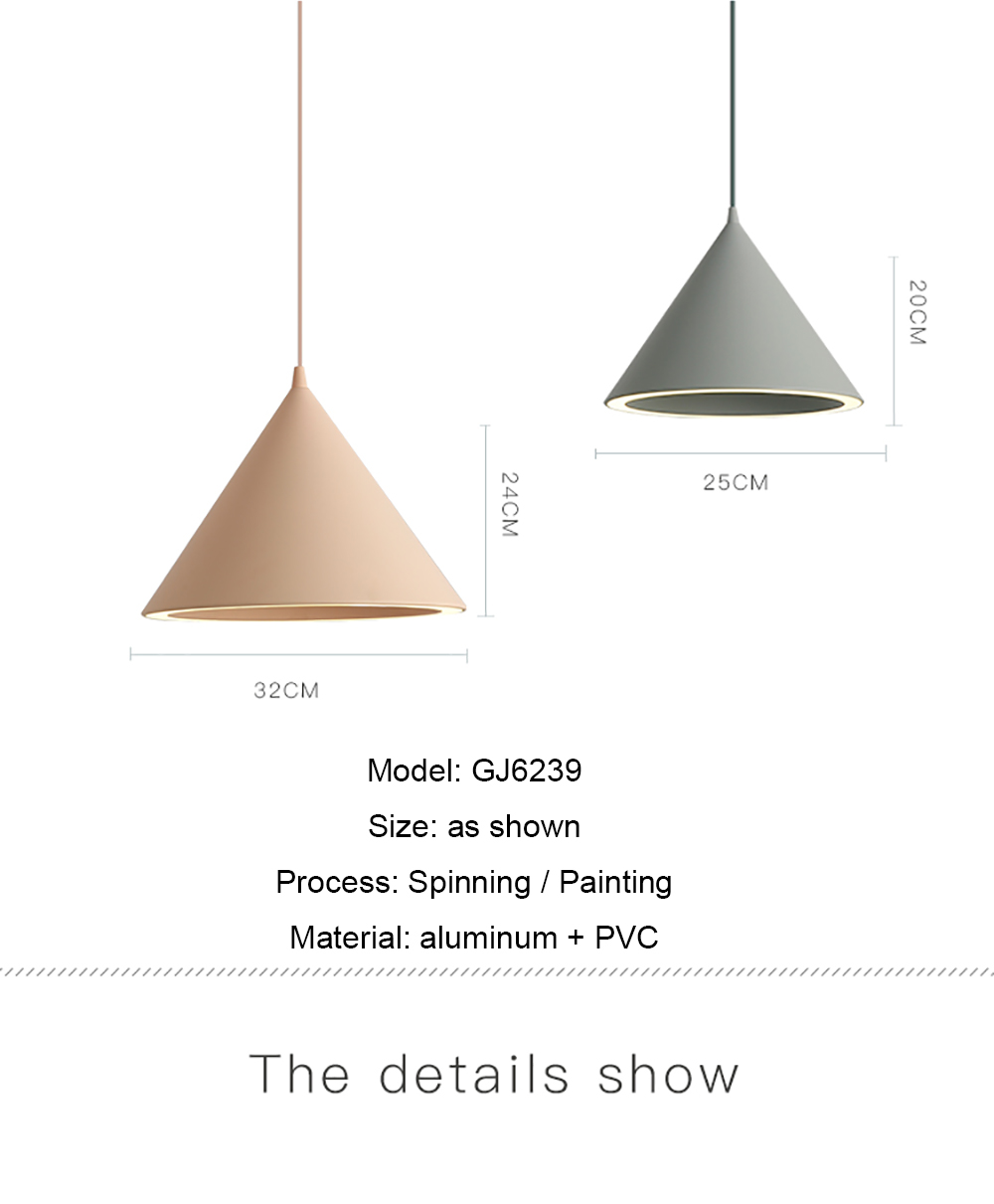 Nordic Pendant Lights Ceiling Light Hanging Pendant Lamp Iron Metal Modern Colorful Chandelier For Kitchen