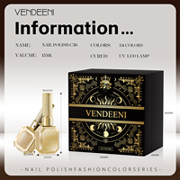 Vernis à ongles gel 24 couleurs, série Vert Forêt, paillettes fines, vert foncé, vert avocat, vert émeraude, perles de verre, pour usage professionnel en salon