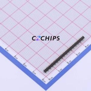 X1311WVS-34J-C18D42R2 Pin Header SMD,P=1.27mm Connector ( Pin Structure: 1x34P )( Pitch: 1.27mm )( Row Spacing: 1.27mm ) - Product Image 1