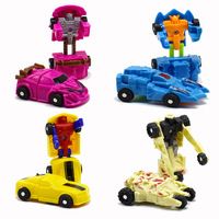 Juguete de Coche Transformable de PVC, Mini Avión Inercial, Robots de Deformación, Modelo de Juguete, Regalo para Niños, Figuras Transformables, Fabricación 2025