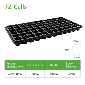 Barquette de Semis à 72 Alvéoles de Haute Qualité pour la Croissance des Plantes, Couleurs Personnalisables, Pots & Jardinières pour une Plantation Pratique - Product Image 1