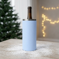 Refroidisseur à vin en acier inoxydable, capacité de 12 oz, convient à la plupart des bouteilles de vin, bleu ciel