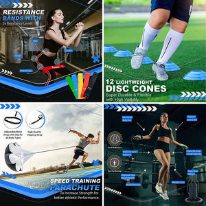 Chất lượng cao có thể điều chỉnh tốc độ bóng đá nhanh nhẹn tập thể dục thang và Nón tốc độ Đào Tạo - Product Image 6