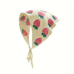 새로운 중공 꽃 헤어 액세서리 달콤하고 귀여운 헤어 랩 밴드 여성용 니트 머리띠 헤어 액세서리 - Product Image 5