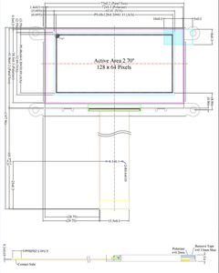 Écran OLED de 2,7 pouces, écran de contrôle industriel LCD 12864OLED SSD1325 UG-2864ASYDT01 pour Pure Evoke, 2,7 pouces - Product Image 5