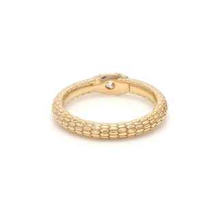 Novedades en Joyería Fina, Anillos de Serpiente con Diamantes Incrustados en Oro Puro de 14k, Diseño Minimalista Moderno, Anillos Delicados para Mujer con Corte Ovalado de 0.25ct - Product Image 2