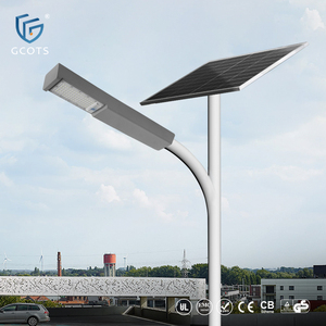 Meilleur lampadaire solaire à montage sur poteau droit pour entrepôt, éclairage IP65, batterie 30Ah, LED haute luminosité 6000K, radar SL-FH Street Li - Product Image 1