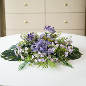 Arrangement floral Haiyi, fleurs en soie, 30 cm-100 cm, décorations de centre de table pour mariage - Product Image 1