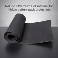 Manchon thermorétractable en caoutchouc mat EVA pour pack de batteries au lithium |   Ruban rétractable noir durable, sans PVC, ignifuge et sans halogène