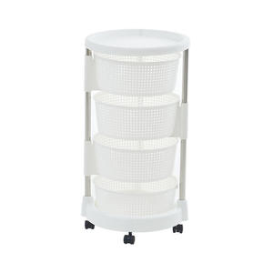 Rotating Shelf Multi-function 3/4/5 Layers Round <b>Vegetable</b> Fruit Home Organizer Removable <b>Kitchen</b> <b>Storage</b> Rack - Product Image 4