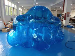 Nueva publicidad <span class=keywords><strong>de</strong></span> San Valentín iluminación Led PVC corazón inflable globo <span class=keywords><strong>de</strong></span> PVC doble capa corazón rojo inflable transparente - Product Image 3